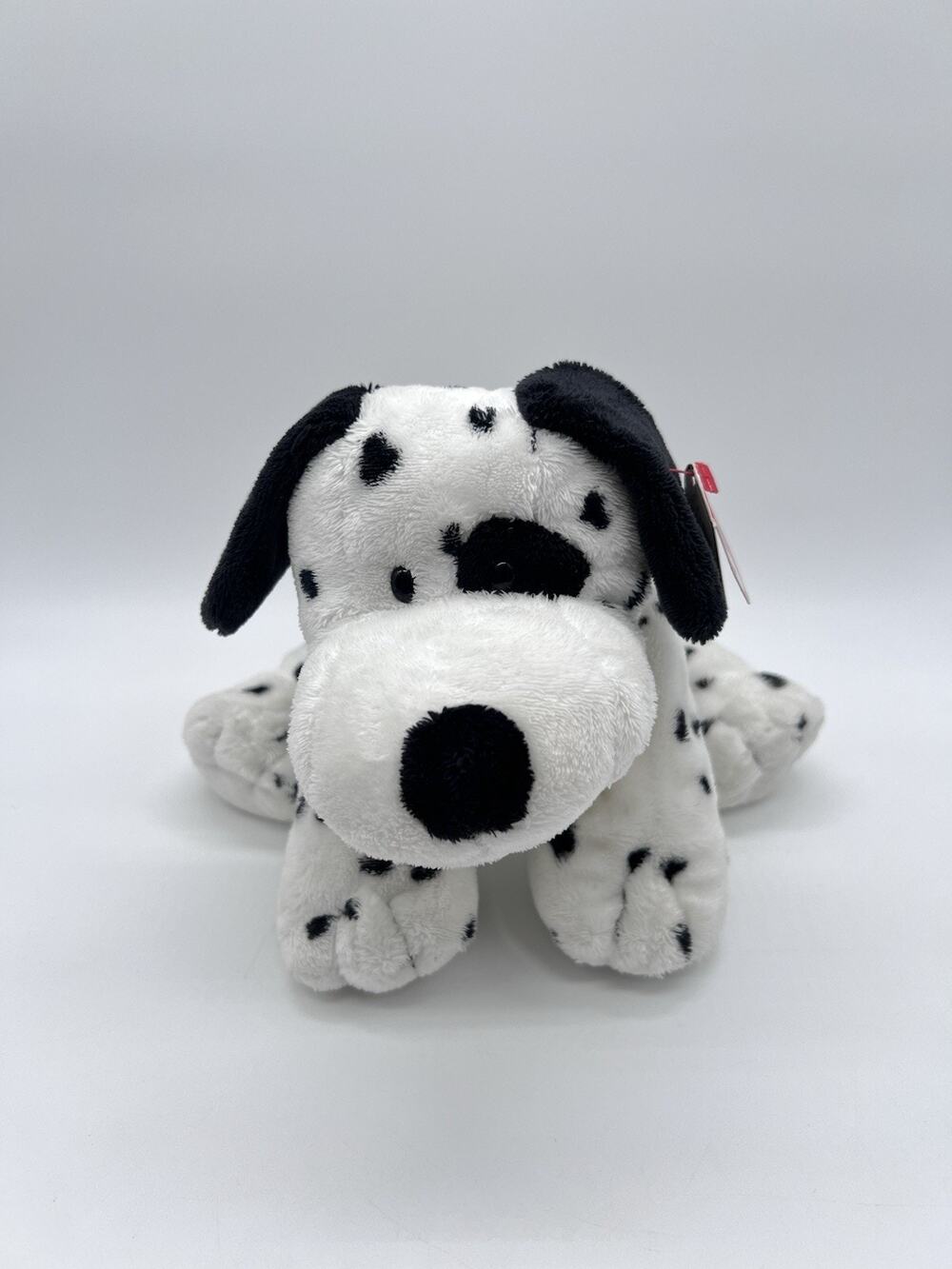 Ty Pluffies Dotters White Dalmation Dog Plush 10" Lovey Stuffed Animal Toy 2006